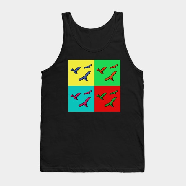 Pop art halloween bats Tank Top by AnnaEleCreate